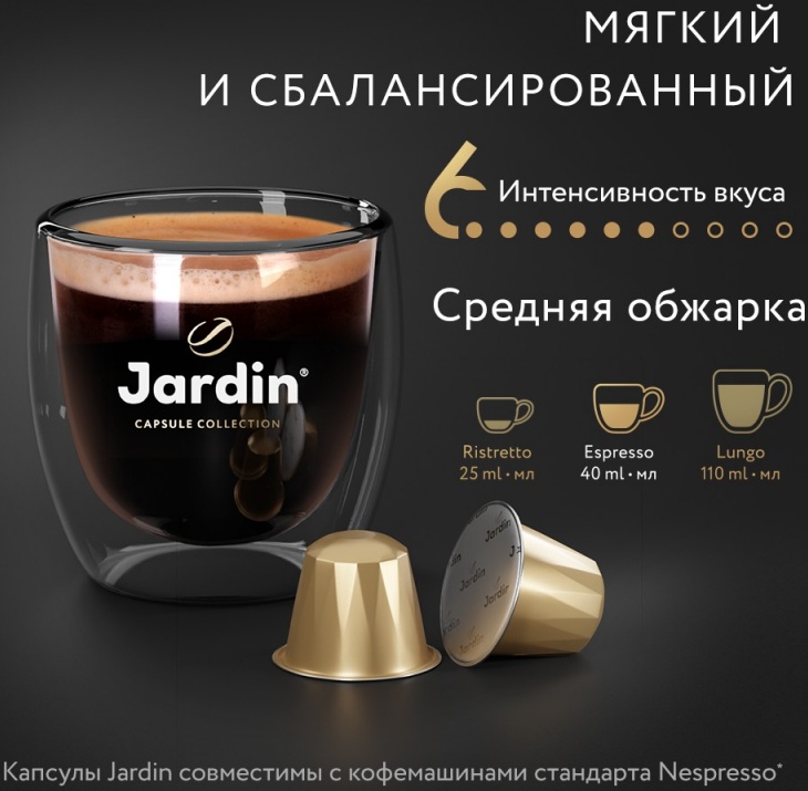 Кофе Jardin Ristretto 10кап*5г